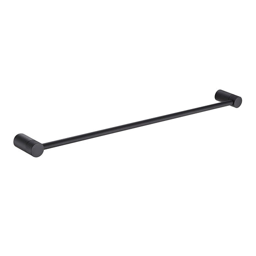 Santorini matt black single towel rail