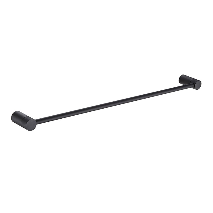 Santorini matt black single towel rail