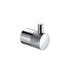 Close-up of Santorini Chrome Robe Hook showing reflective chrome surface and minimalist shape.