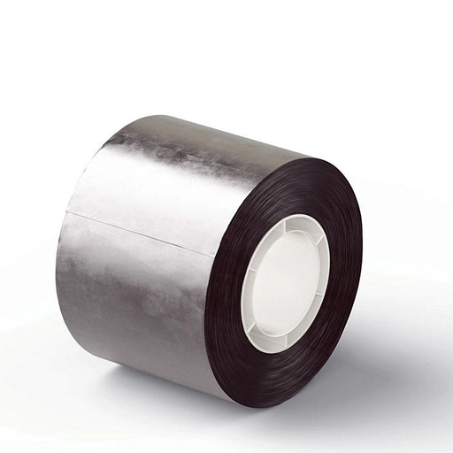 Roll of self-adhesive aluminium tape with moisture barrier.