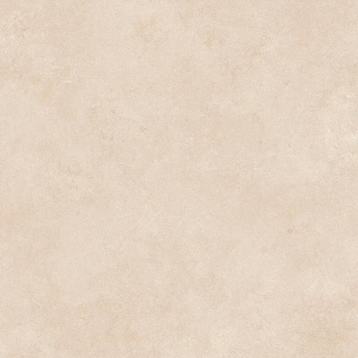 Close-up of Sena Marfil porcelain tile highlighting its soft beige hue and smooth surface.