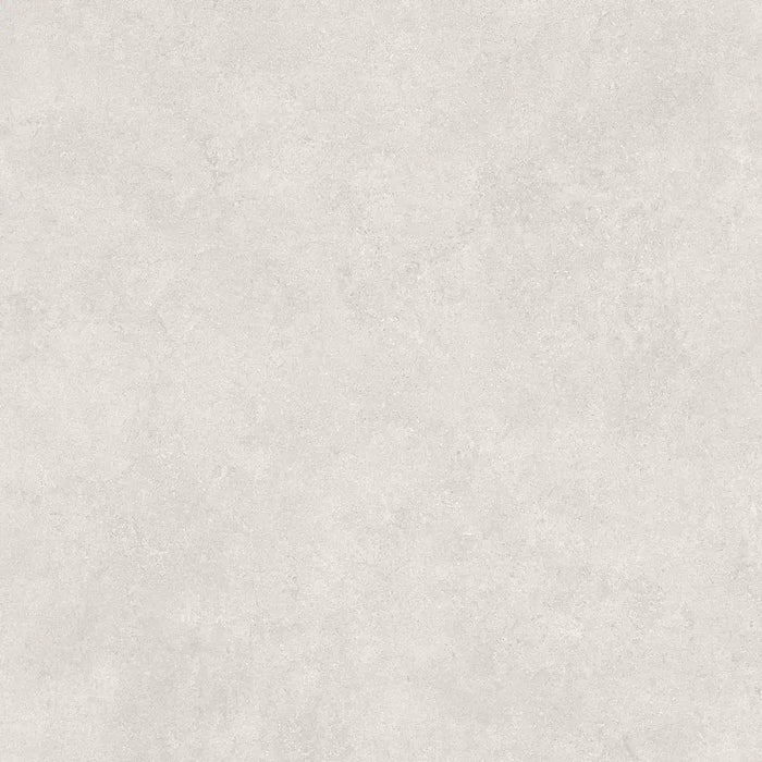 Detailed close-up of Sena Perla porcelain tile highlighting its smooth surface and subtle grey colouring.