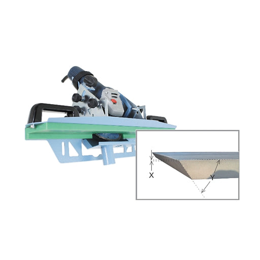 Sigma Jolly Edge cutter for mitre half bullnose and chamfer tile edges with grinder attachment and sliding support