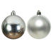 Silver 10cm Shatterproof Christmas Baubles