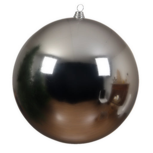 Silver 14cm Christmas Bauble