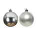 Silver 8cm Shatterproof Christmas Baubles