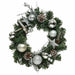 Silver Bauble & Glitter Pinecone Wreath