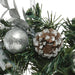 Silver Bauble & Glitter Pinecone Wreath