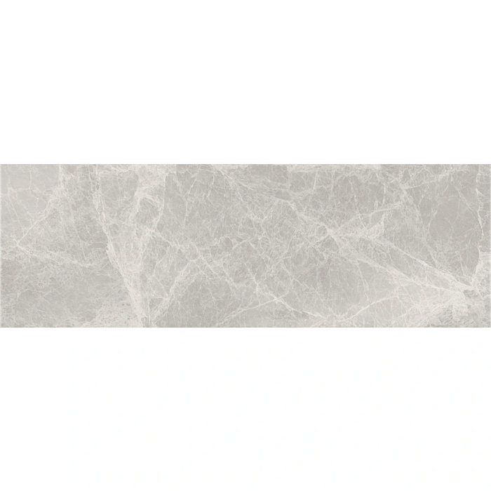 Close-up of the Silver Pearl Matt wall tile showing its pearl-grey colour and smooth matt finish.