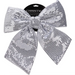 Silver Sequins Christmas Bow