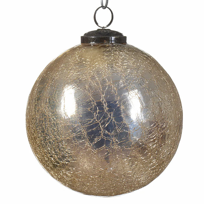 Silver & Gold Glass Bauble