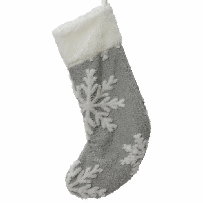 Snowflake Print Christmas Stocking