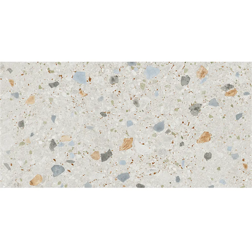 Detailed close-up of Sogno Di Gre White Porcelain tile highlighting its natural stone-inspired veining and smooth surface.