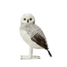 Standing Owl with Fur Feathers Ornament