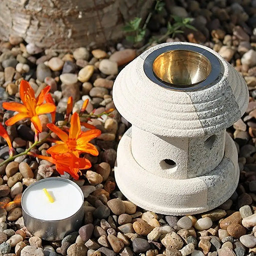 Stone Combo Lantern Oil Burner