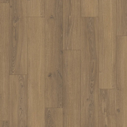Close-up of Parador Studioline Honey laminate flooring showing its natural matt texture and warm honey tones with subtle wood grain detailing.