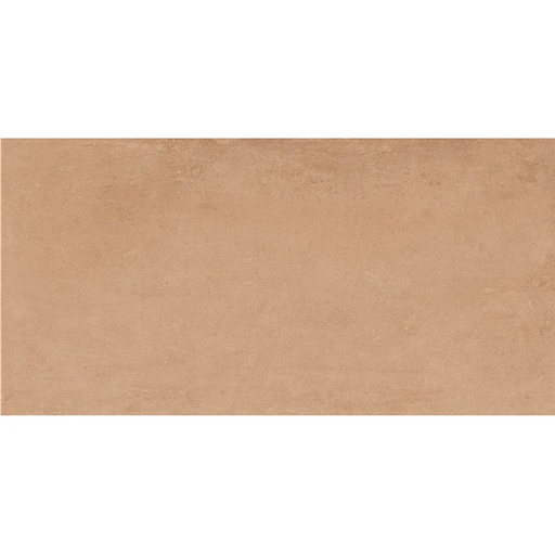 Close-up of Terracota Barro tile showing subtle clay-like texture and earthy terracotta finish.