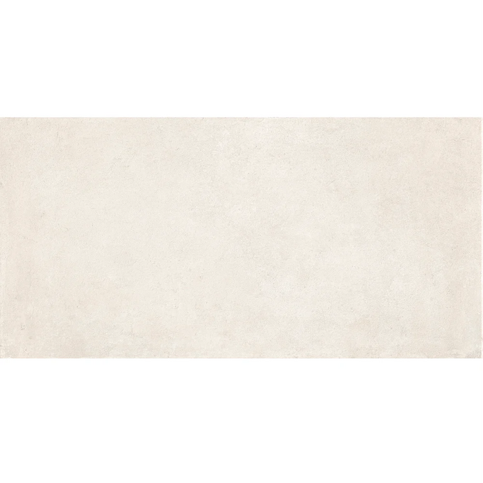 Close-up of Terracota Blanco tile showing subtle clay-like texture and natural white finish.