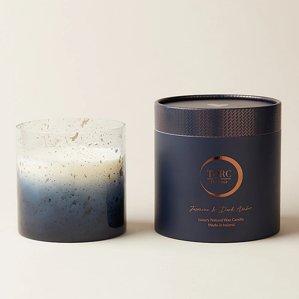 Torc Jasmine & Dark Amber 4 Wick Luxury Candle — JMR House to Home