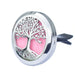 Tree of Life 30mm stainless steel car diffuser kit with vent clip and reusable felt pads