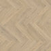 Detailed view of Bardolino White engineered herringbone plank showing the subtle whitewashed oak texture and clean bevel edges.