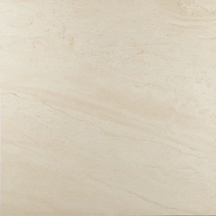 Close-up of Tropico Beige Gloss tile highlighting subtle beige variations and reflective finish.