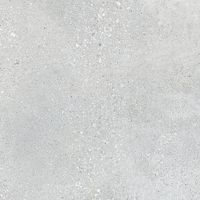 Detailed view of Underground White Natural Porcelain tile with soft natural texture and clean white tone.