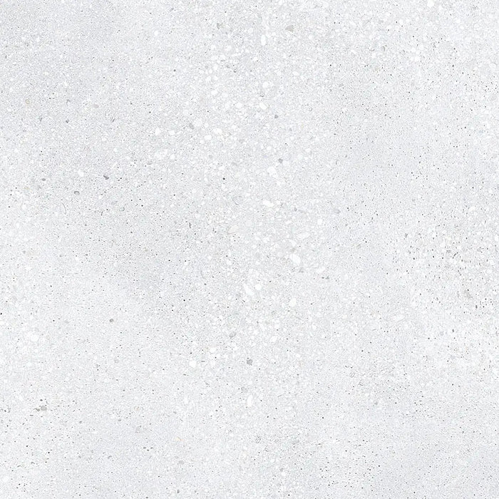 Detailed view of Underground White Natural Porcelain tile, showing its soft natural texture and clean white finish.