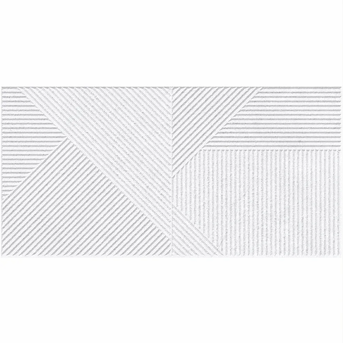 Detail view of Verse Concept White tile showing its soft matt texture.