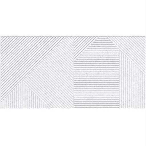 Detail view of Verse Concept White tile showing its soft matt texture.