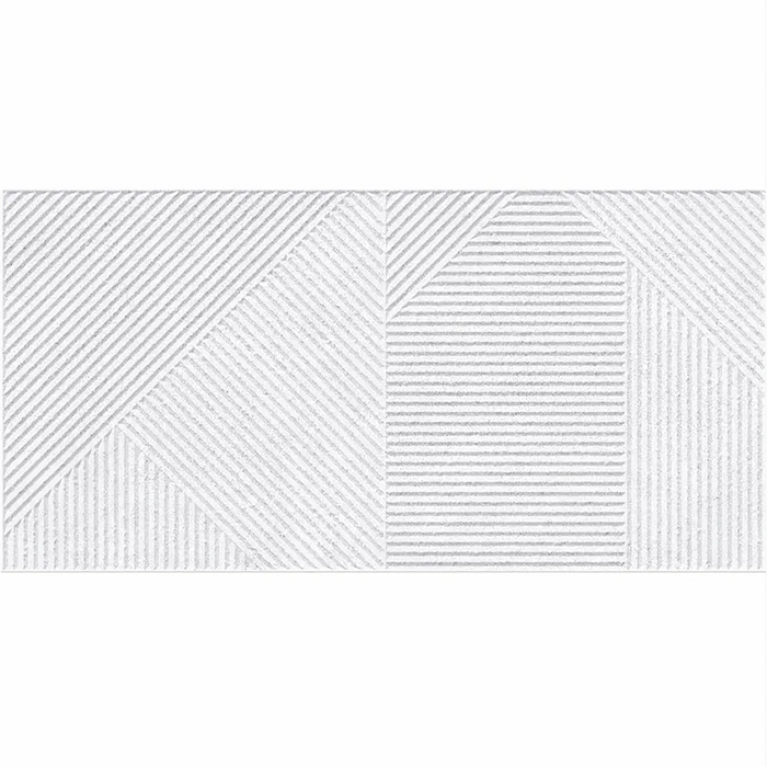 Detail view of Verse Concept White tile showing its soft matt texture.