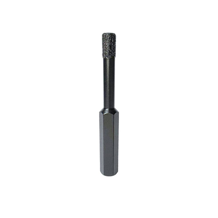 6mm wet or dry diamond drill bit with wax core for porcelain tiles.