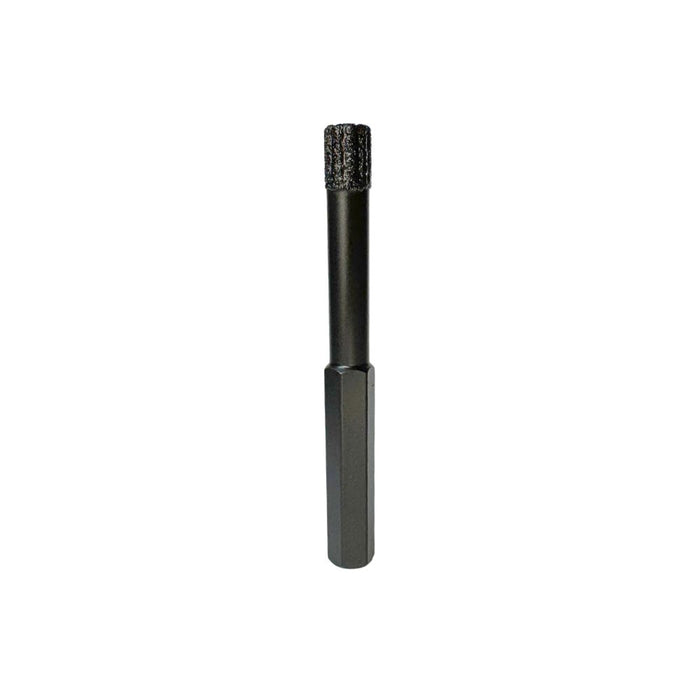 8mm wet or dry diamond drill bit with wax core for porcelain tiles.
