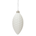 White Glitter Ornament Glass Hanging Decoration