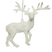 White Glitter Reindeer Hanging Christmas Decoration