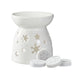Close-up of Winter Garden Wax Burner Gift Set showing wax burner and floral-scented wax melts.