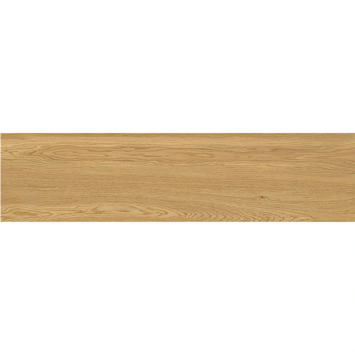 Detailed close-up of Woodwise Caramel Porcelain tile showing authentic woodgrain texture and smooth matt surface.