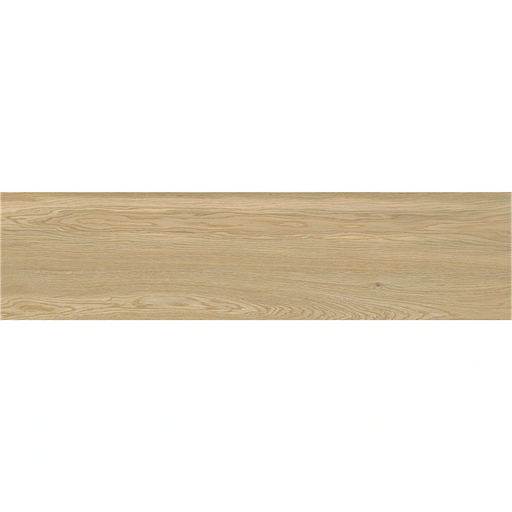 Close-up of Woodwise Cedar Porcelain tile showing detailed woodgrain texture and smooth matt finish.