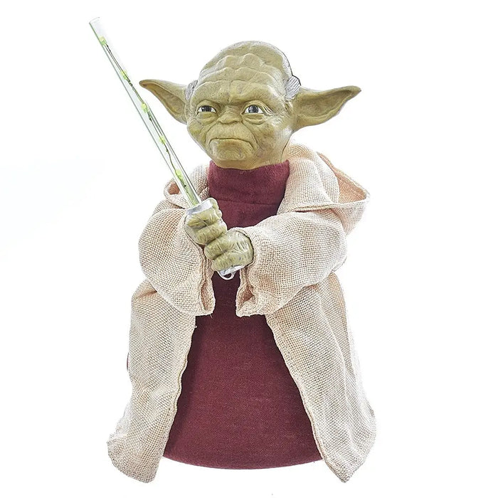 Yoda with LED Lightsaber Christmas Tree Topper