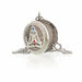 Yoga Chakra 30mm stainless steel aromatherapy diffuser necklace with essential oil locket and coloured pads