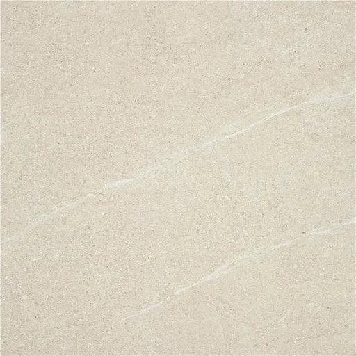 Anti-Slip Bellevue Ivory 33.33x33.33 porcelain floor tile with soft ivory stone-effect finish and R11 slip rating