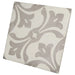 Art Nouveau La Rambla Grey 20 x 20 patterned porcelain tile in grey and cream