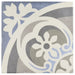 Art Nouveau Music Hall porcelain tiles showing the repeating decorative vintage pattern