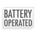 Battery operated feature icon