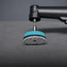50mm Mini Dry Polishing Pad fitted to a Velcro polishing pad holder on an angle polishing tool