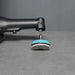 Bihui 50mm Velcro Polishing Pad Holder with a mini polishing pad attached on an angle polishing tool