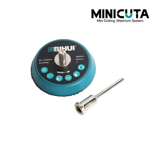 Bihui 50mm Velcro Polishing Pad Holder with threaded connection and extension rod