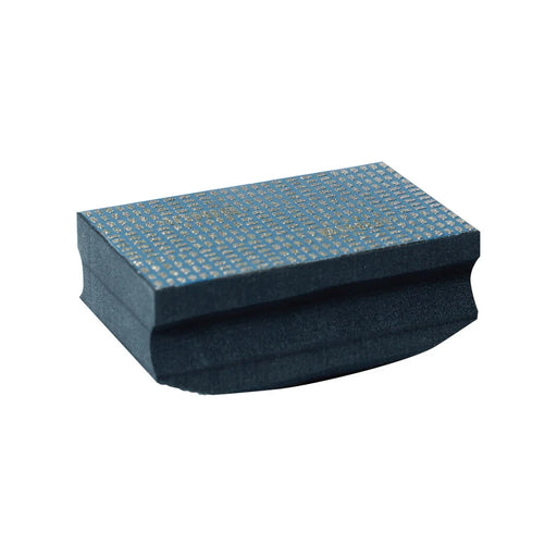 Close-up angled view of Bihui 120 Grit Diamond Hand Pad diamond surface