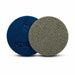 Bihui Mini Electroplated Polishing Pad 60 Grit – blue velcro backing and grey electroplated diamond polishing surface