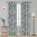 Cottonopolis Marine lined eyelet curtains in deep blue cotton with a classic finish